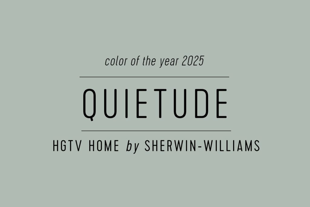 HGTV Home by Sherwin Williams 2025 Color of the Year Quietude