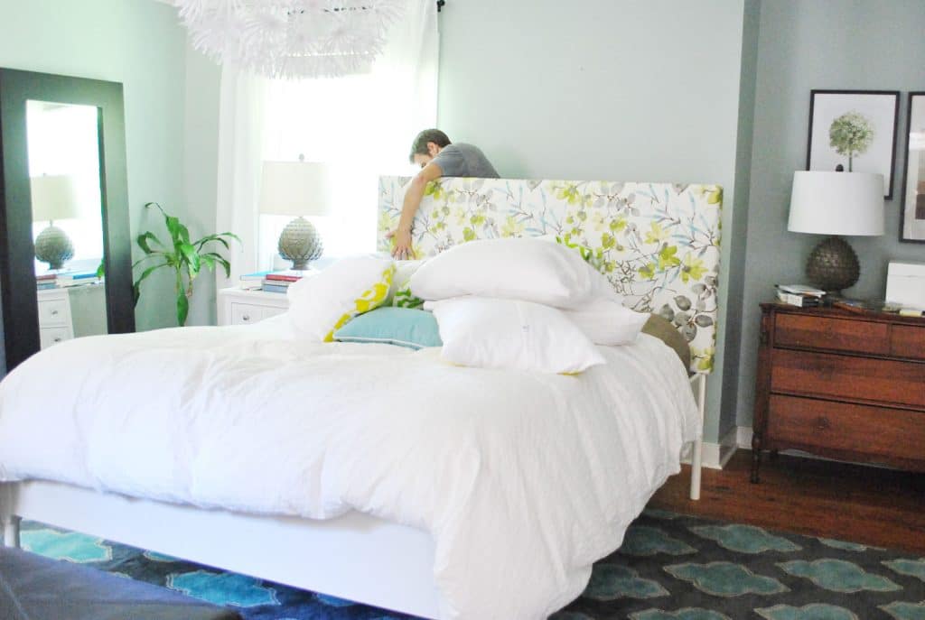 DIY Upholstered Headboard John Attaching To Frame