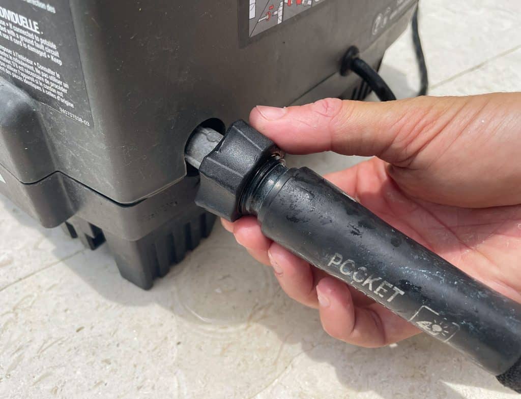 Attaching Pocket Hose To Ryobi Electric Pressure Washer