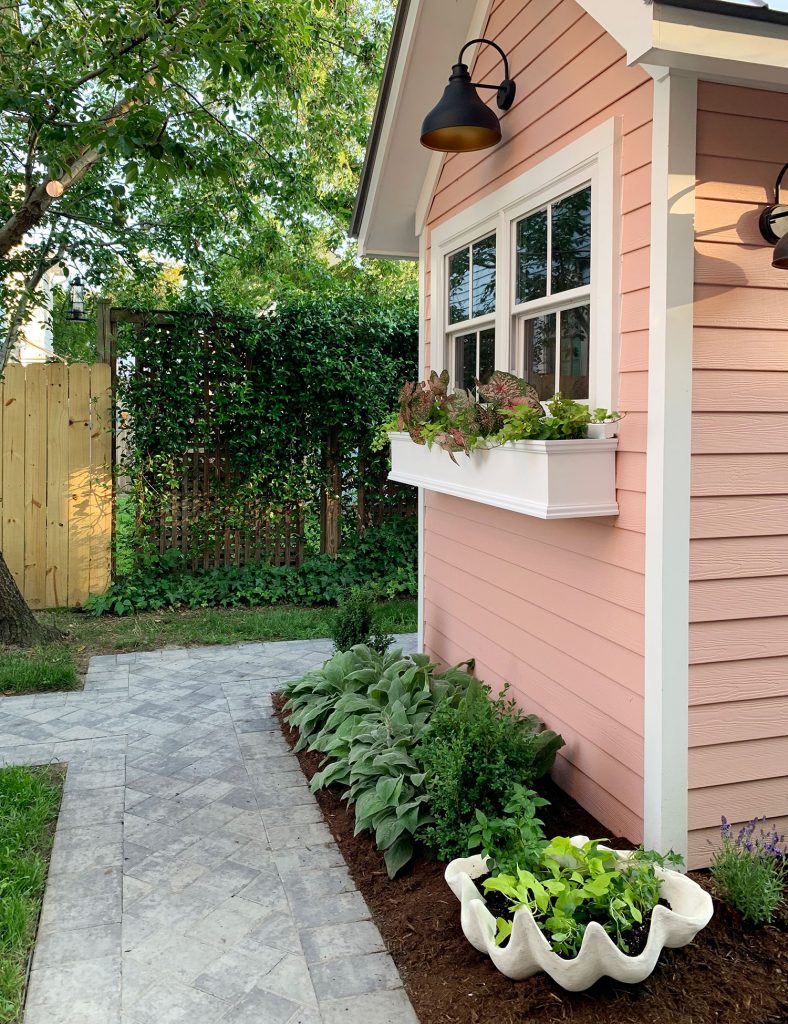 Beach House Backyard Window Box Toward Neighbors