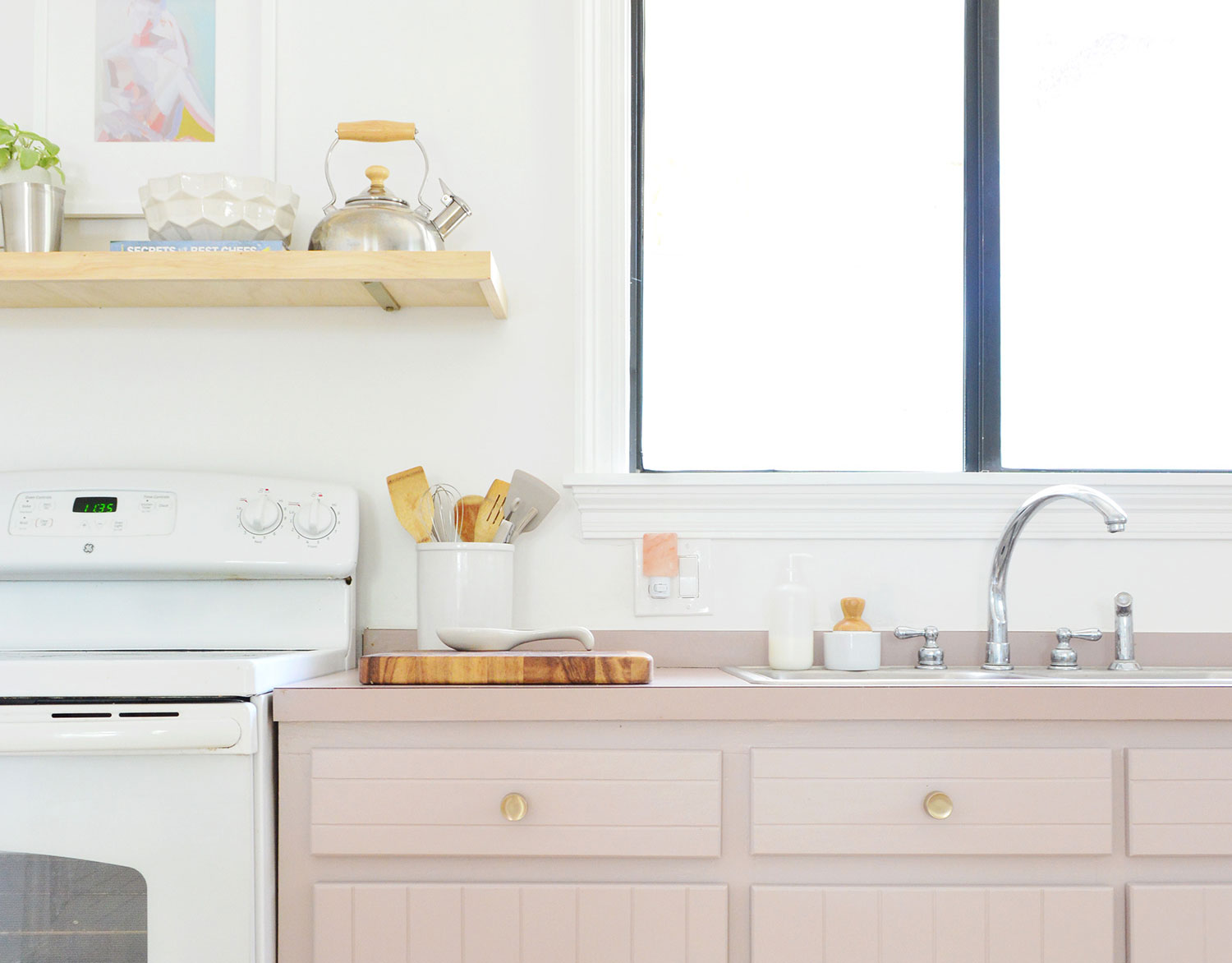 Painting Our Kitchen Cabinets Pink