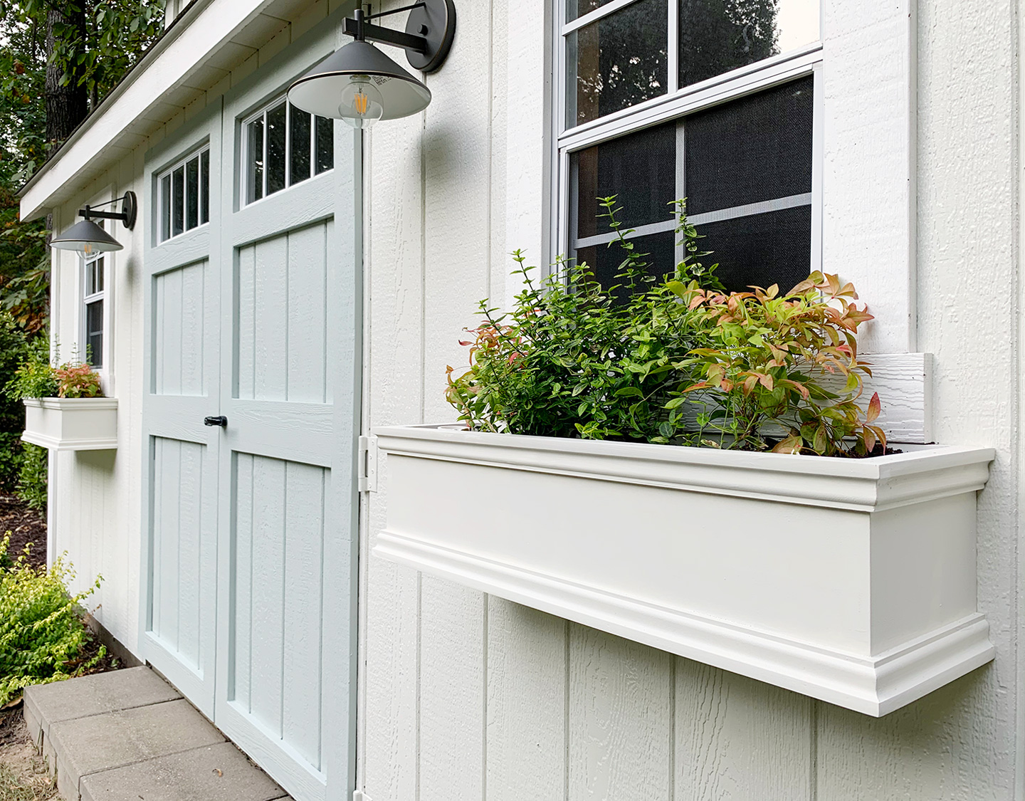 Painting Our Shed & Adding Window Boxes